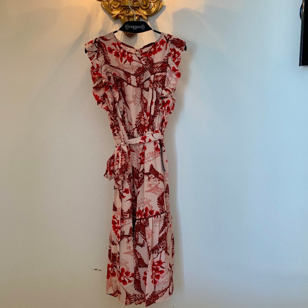 🌺NWT🌺 Vertigo Paris Garden Floral Ruffle Dress